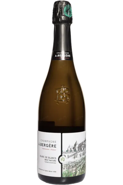 Шампанское A. Bergere Blanc De Blancs Brut Natrue Terres Blanches 2022 0.75 л