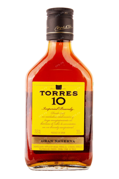 Бренди Torres 10 years Gran Reserva  0.2 л