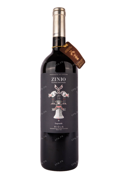 Вино Zinio Rioja Tempranillo Vendimia Seleccionada 2014 1.5 л