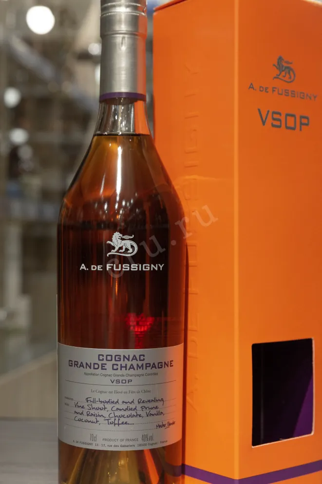 В магазине Крю Профи A de Fussigny Grand Champagne VSOP in gift box 0.7 л