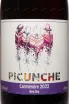 Этикетка Picunche Carmenere Valle Central 2022 0.75 л