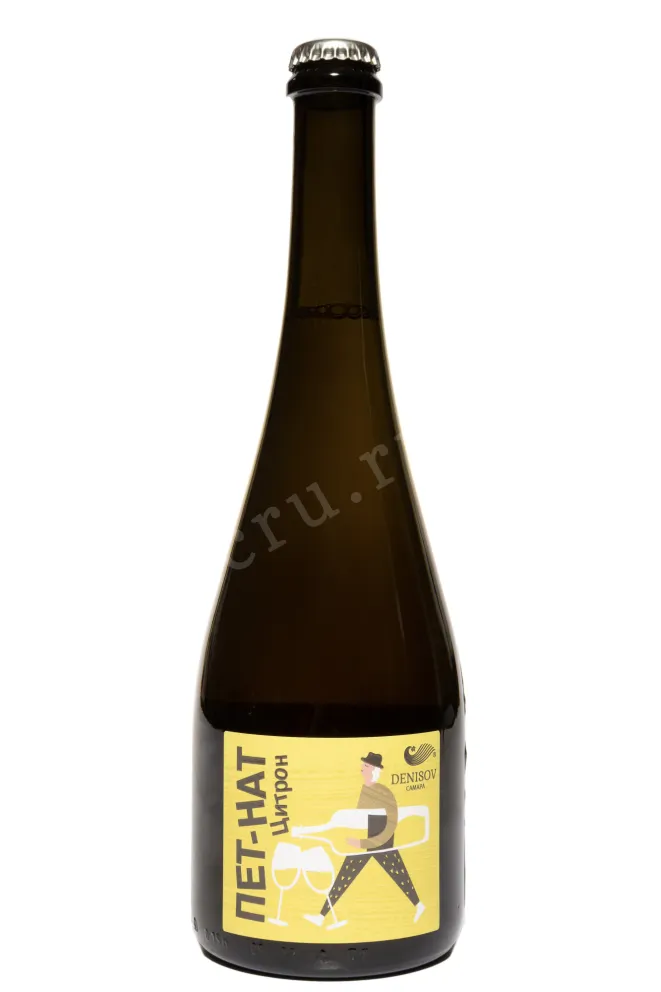 Игристое вино Денисов Пет Нат Цитрон 2024 0.75 л