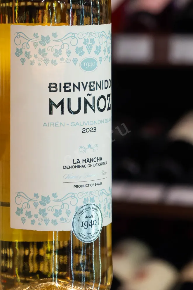 В магазине Крю Профи Bienvenido Munoz Airen-Sauvignon Blanc La Mancha DO 2023 0.75 л