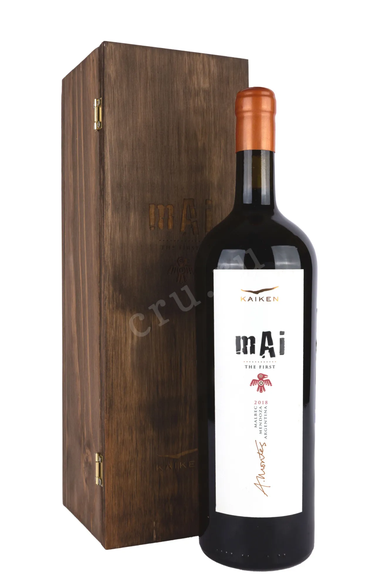 Фото — Вино Kaiken Mai wooden box 1.5 л