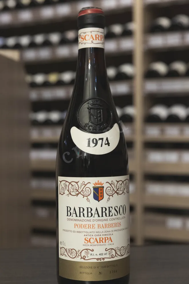 В магазине Крю Профи Scarpa Podere Barberis Barbaresco DOCG 1974 0.75 л