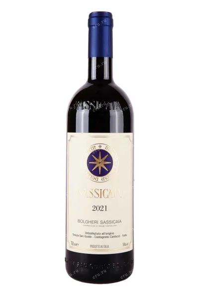 Вино Sassicaia Bolgheri 2021 0.75 л