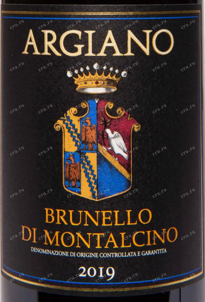 Этикетка Argiano Brunello Di Montalcino 2019 0.75 л