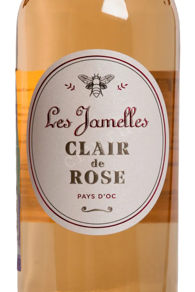 Этикетка Les Jamelles Clair de Rose Pays d’Oc 2022 0.75 л