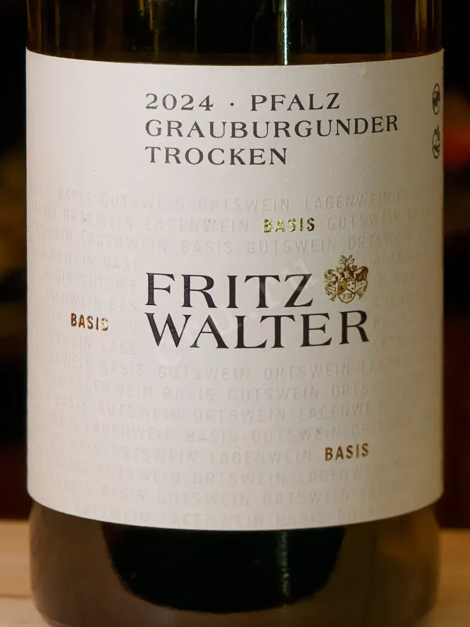 В магазине Крю Профи Fritz Walter Grauburgunder Trocken 2024 0.75 л