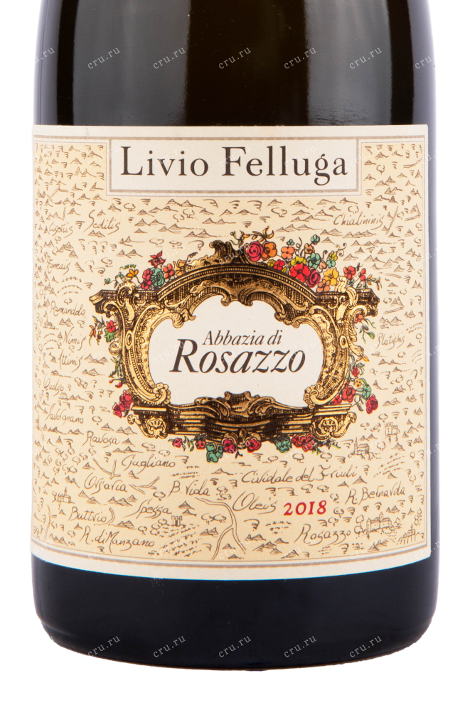 Этикетка вина Livio Felluga Abbazia di Rosazzo Colli Orientali del Friuli DOCG 2018 0.75 л