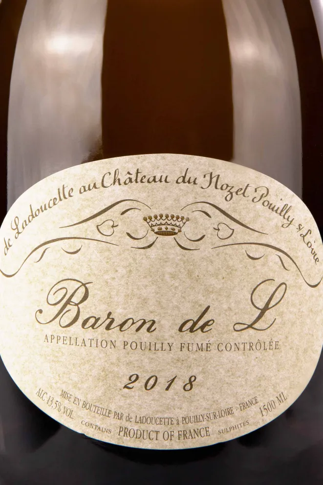 Этикетка Baron de L Pouilly-Fume 2018 0.75 л