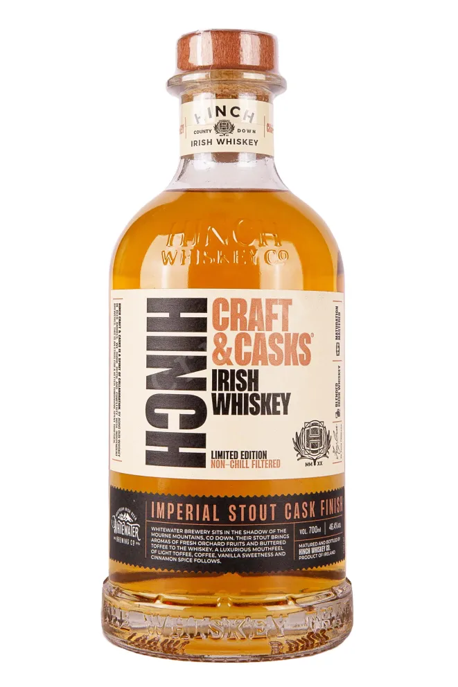 Бутылка Hinch Irish Whiskey Craft & Casks Imperial Stout Cask Finish in gift box 0.7 л