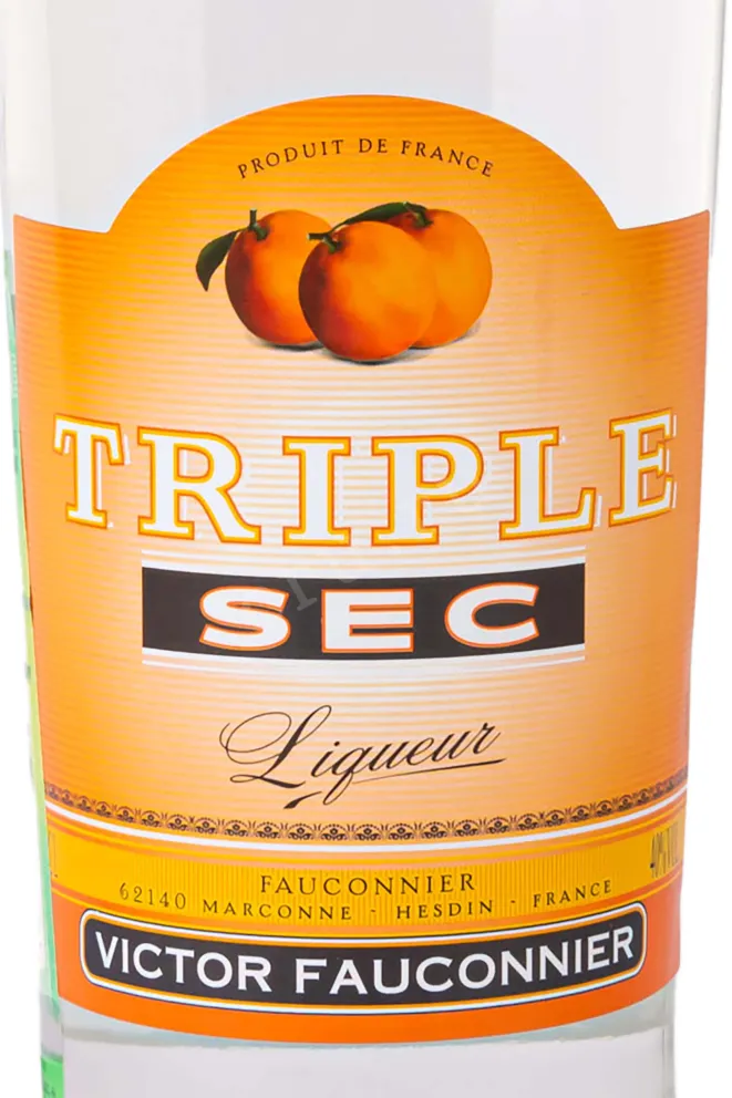 Этикетка Victor Fauconnier Triple Sec 0.7 л