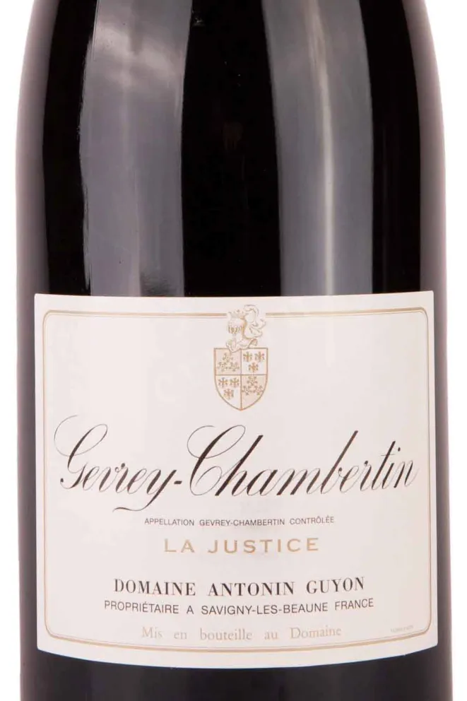 Этикетка Domaine Antonin Guyon Gevrey-Chambertin La Justice 2018 13.5 л