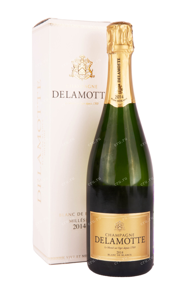 Шампанское Delamotte Brut Blanc de Blancs Millesime 2014 with gift box 2014 0.75 л