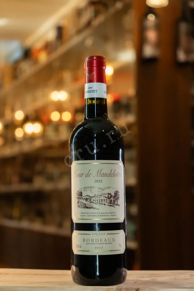В магазине Крю Профи Tour de Mandelotte Bordeaux red 2022 0.75 л