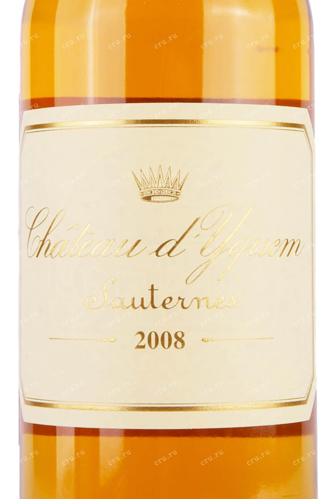 Этикетка Chateau d'Yquem Sauternes 2008 0.75 л