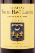 Этикетка Chateau Smith Haut Lafitte Pessac-Leognan Grand Cru Classe 2014 0.75 л