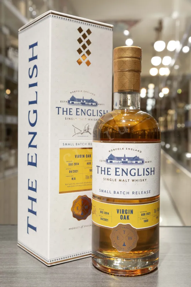 В магазине Крю Профи English Whisky Small Batch Release Virgin Oak gift box 0.7 л