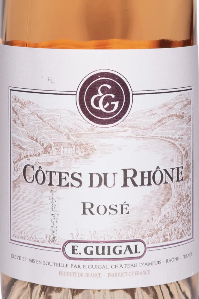 Этикетка Guigal Cotes du Rhone Rose 2024 0.75 л