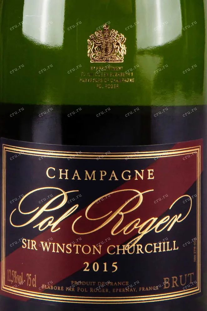 Этикетка Pol Roger Sir Winston Churchill in gift box 2015 0.75 л