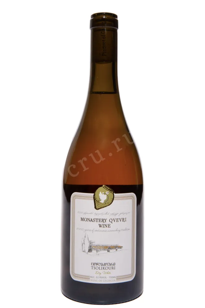 Вино Winery Khareba Monastery Qvevri Wine Tsolikouri 2021 0.75 л