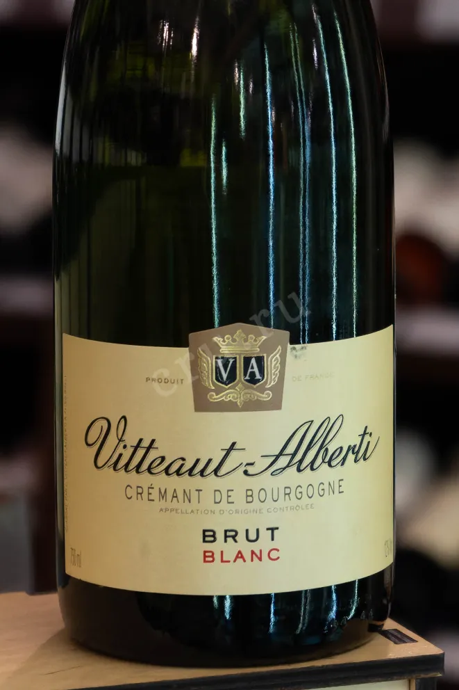 В магазине Крю Профи Vitteaut-Alberti Cremant de Bourgogne Blanc Brut 2020 0.75 л