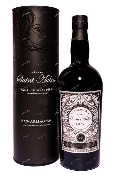 Арманьяк Saint Aubin Bas-Armagnac in tube 1975 0.7 л