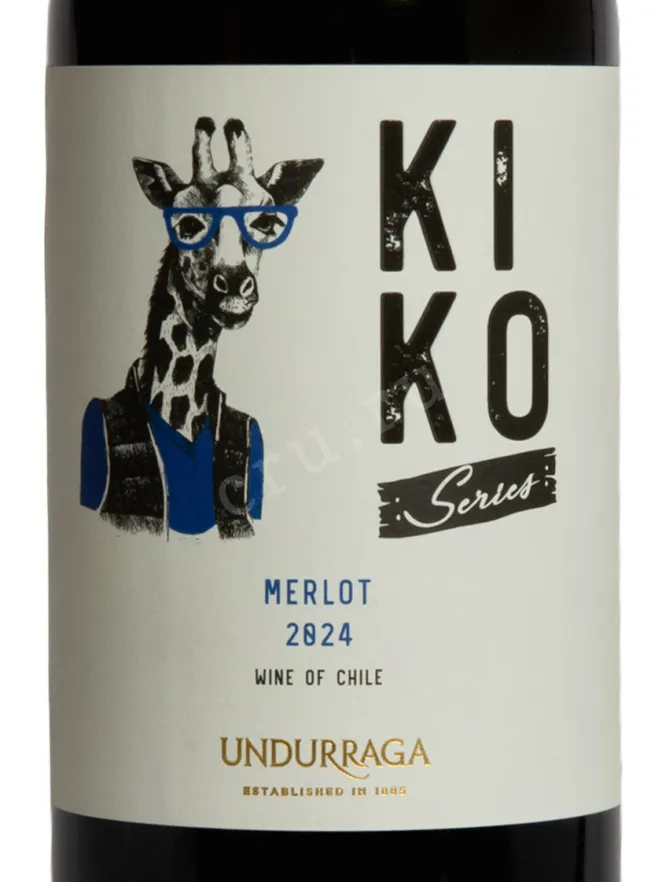 Этикетка Undurraga Kiko Merlot DO 2024 0.75 л
