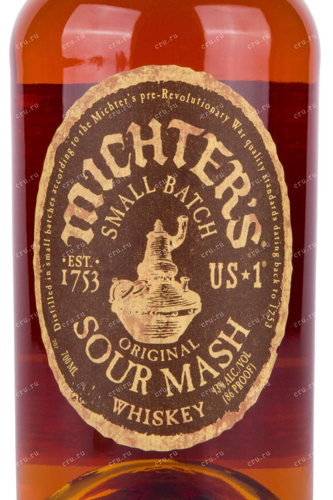 Этикетка виски Michter's US*1 Sour Mash 0.7