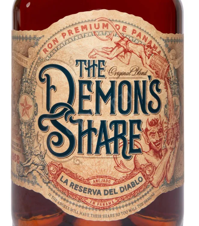 Этикетка The Demon's Share in gift box 3 л