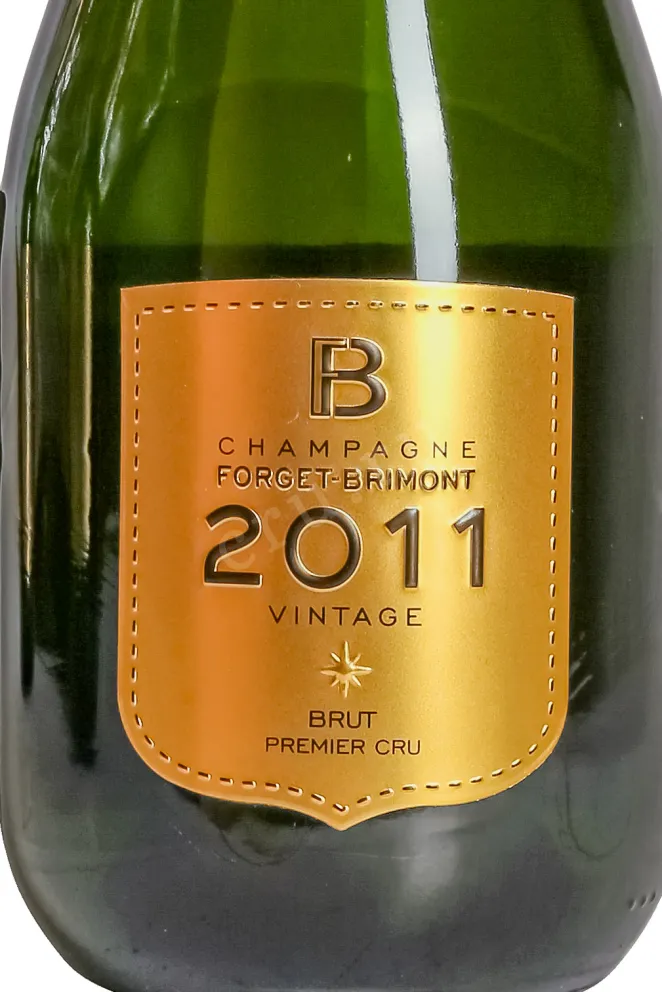 Этикетка Champagne Forget-Brimont Vintage Premier Cru Collection 2012 0.75 л