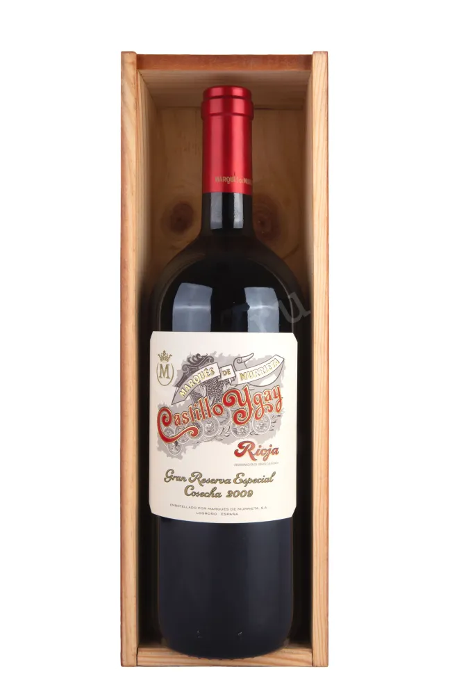 Вино Marques de Murrieta Castillo Ygay Gran Reserva Especial wooden box 2009 1.5 л
