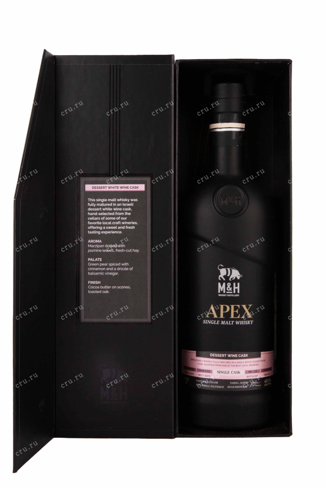 В подарочной коробке M & H Apex Single Cask Desert Wine Cask 3 years in gift box 0.7 л