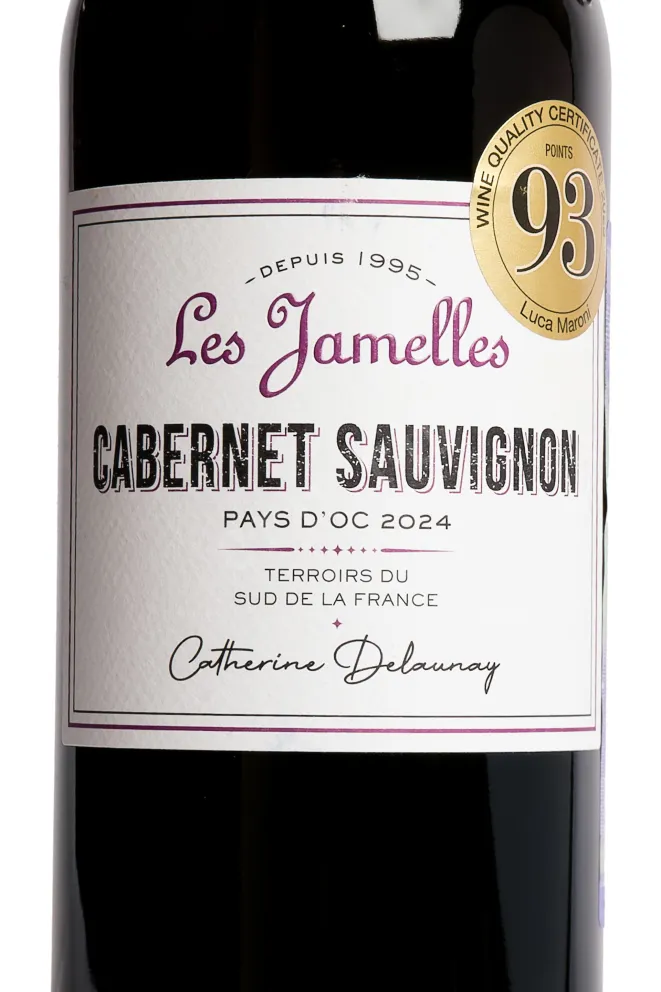 Этикетка Les Jamelles Cabernet Sauvignon 2024 0.75 л