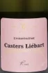 Этикетка Casters Liebart Rose 2019 0.75 л