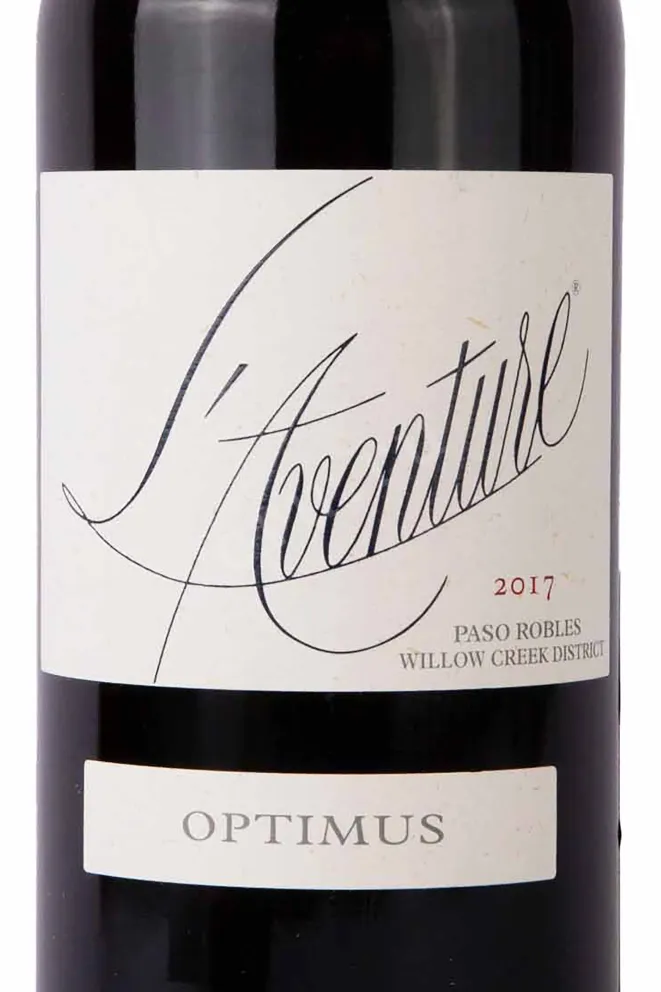 Этикетка L'Aventure Optimus 2017 0.75 л