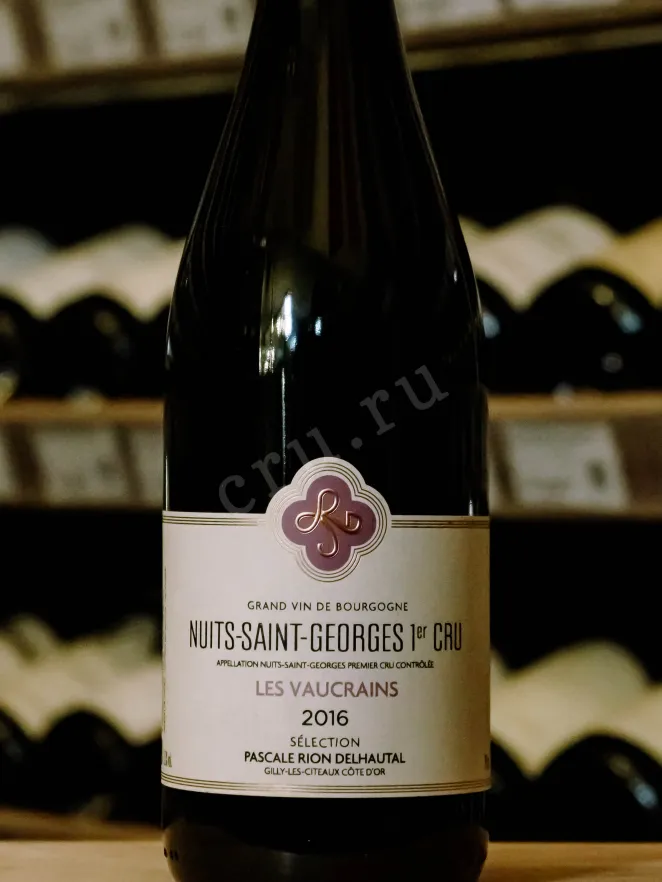 В магазине Крю Профи Pascale Rion Delhautal Nuits-Saint-Georges 1-er Cru Les Vaucrains 2016 0.75 л