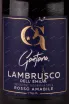 Этикетка Gaetano Lambrusco dell Emilia  2021 0.75 л