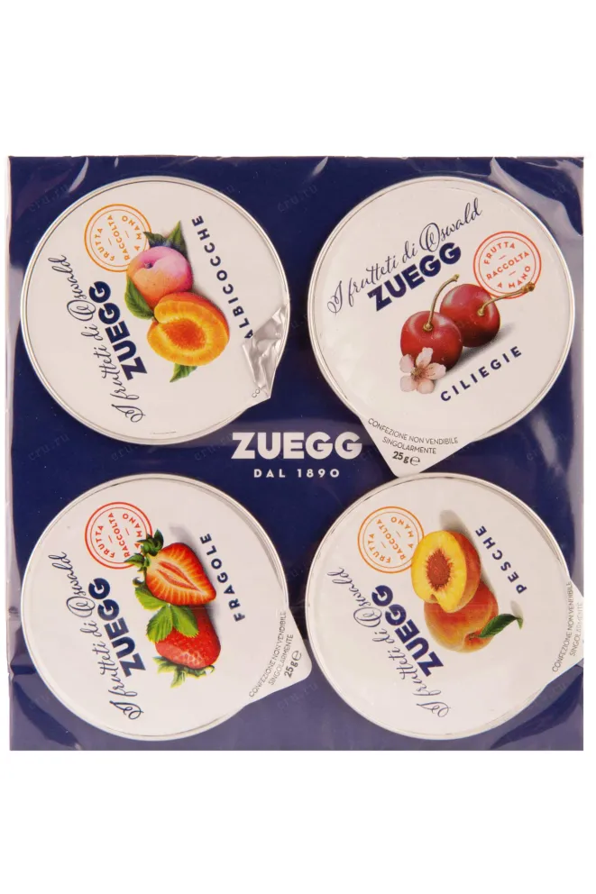 Джем Zuegg ciliegie-pesche-albicocche-fragole 100 g