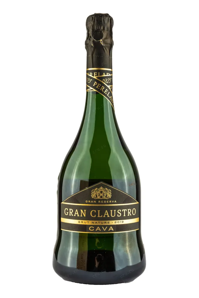 Бутылка Gran Claustro Gran Reserva Brut Nature wooden box 2019 0.75 л