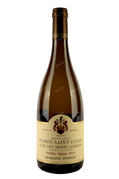 Вино Domain Ponsot Morey-Saint-Denis 1er Cru Clos des Monts Luisants Tres Vielles 2019 0.75 л
