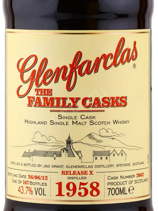 Виски Glenfarclas Family Cask 1958 0.7 л