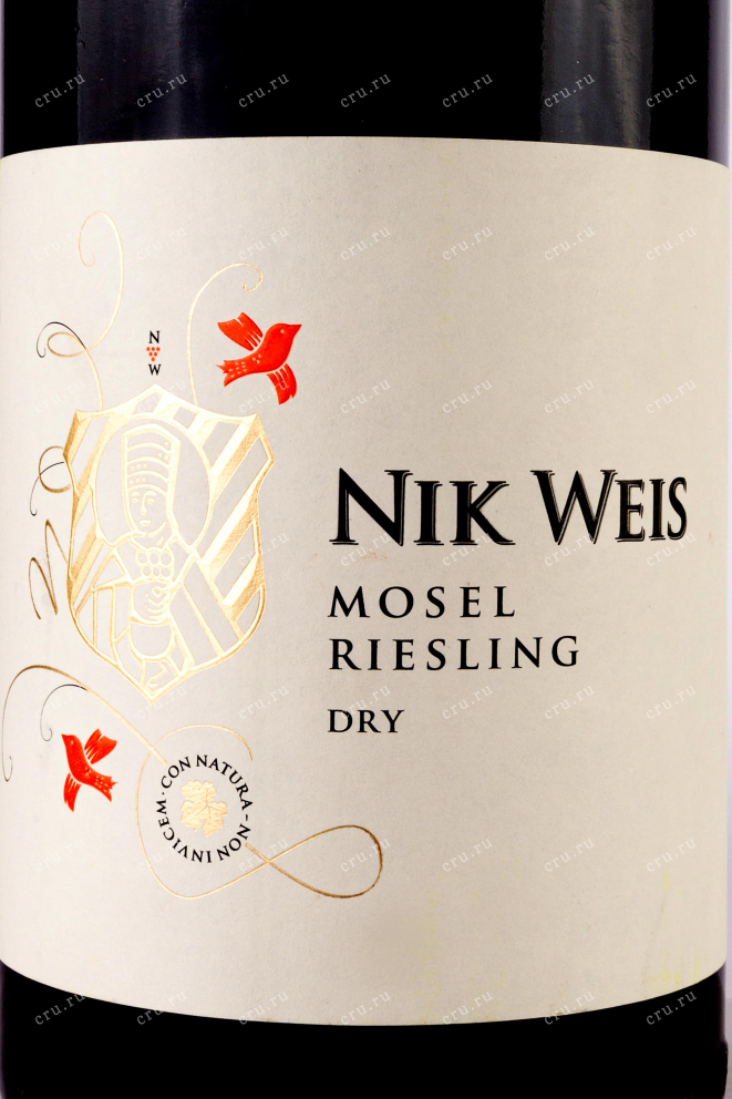 Этикетка Riesling Mosel Nik Weis dry 2021 1.5 л