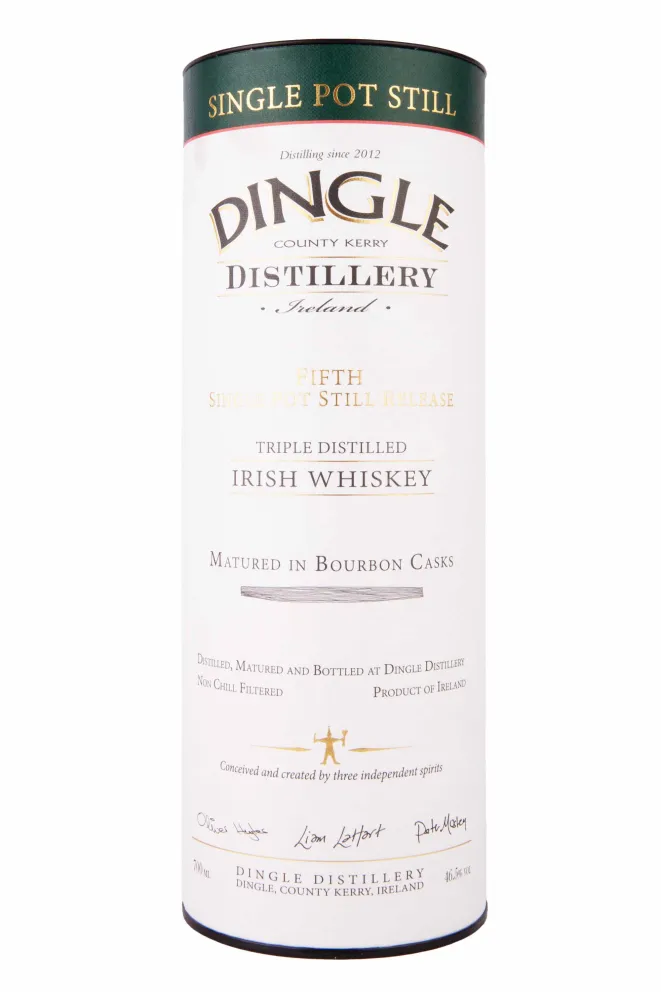 Подарочная коробка Dingle Single Pot Still Batch 5 6 years in tube 0.7 л