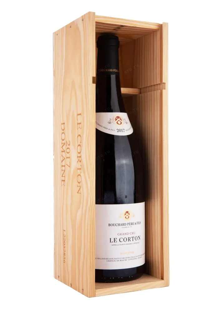 В деревянной коробке Bouchard Pere et Fils Le Corton Grand Cru in wooden box 2017 1.5 л