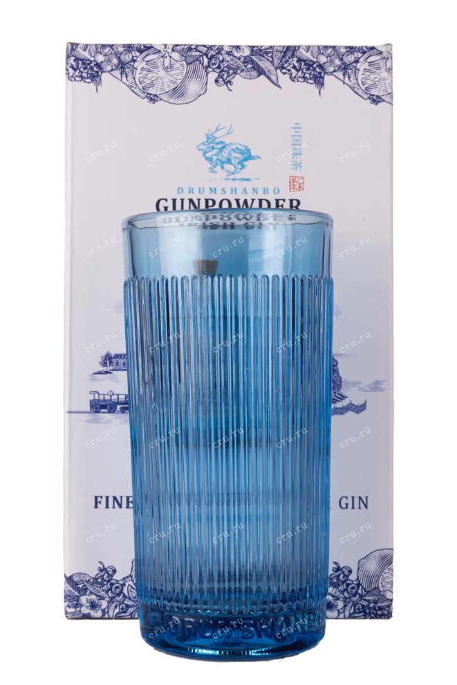 Подарочная коробка Drumshanbo Gunpowder in giftset with 1 glasses 0.7 л