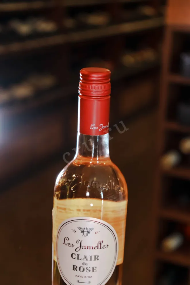 Пробка Les Jamelles Clair de Rose Pays d’Oc 2022 0.75 л