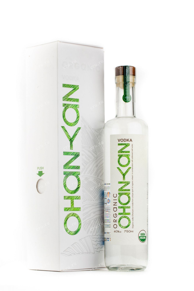 Бутылка водки Ohanyan Organic 0.75 с подарочной упаковкой