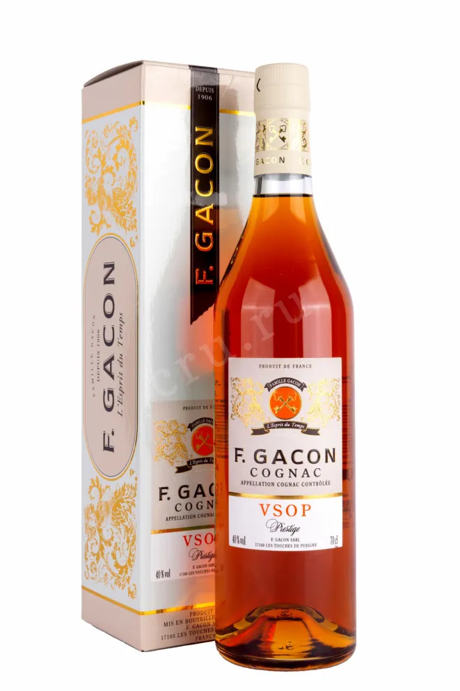 Коньяк F.Gacon VSOP Prestige 4 years gift box  0.7 л